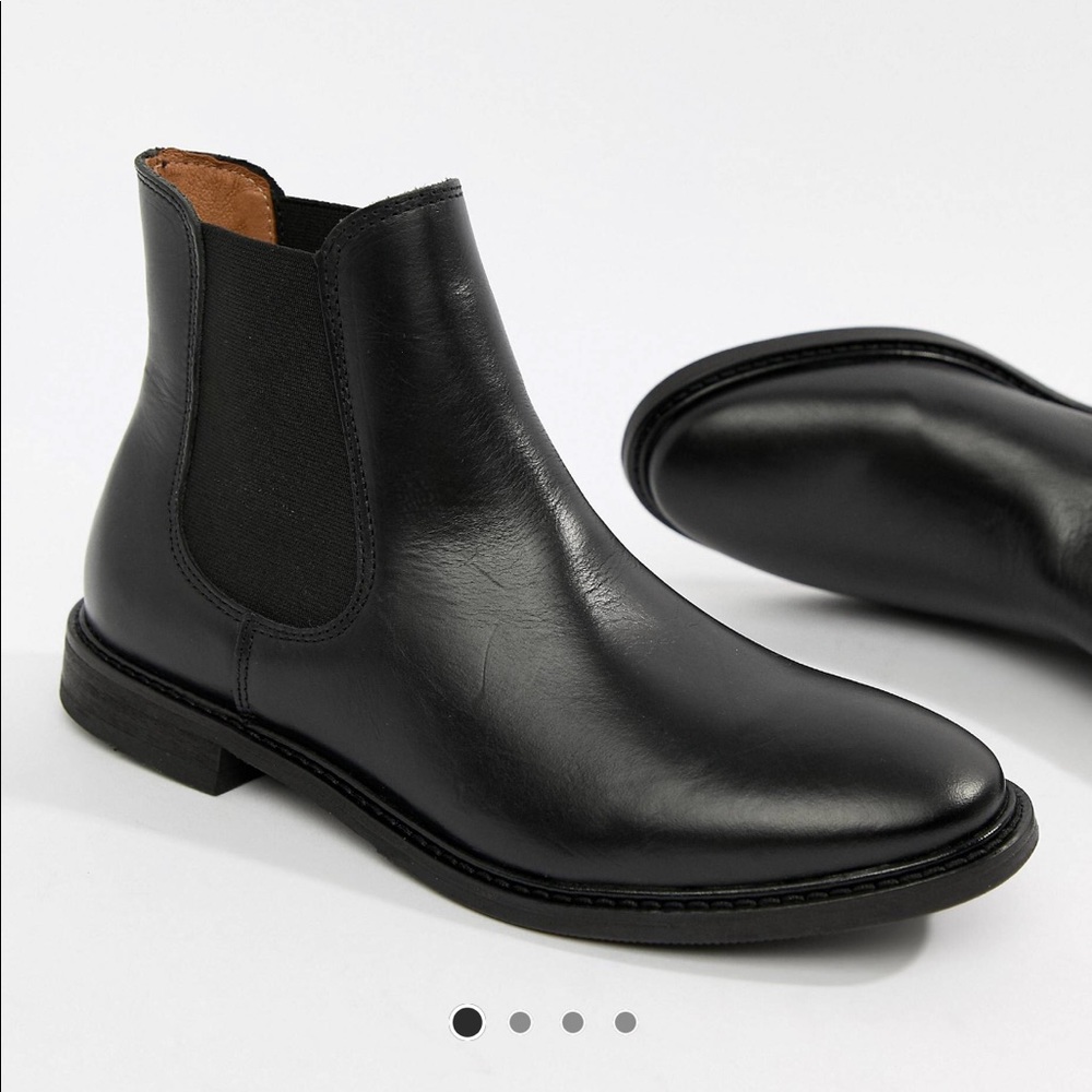 Real Leather Chelsea Boots
